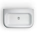 Clearwater Large Roll Top White Basin with Stainless Steel Stand - Unbeatable Bathrooms