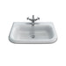 Clearwater Medium 650mm 1TH Roll Top Inset Basin with Overflow - Unbeatable Bathrooms