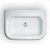Clearwater Medium 650mm 1TH Roll Top Inset Basin with Overflow - Unbeatable Bathrooms