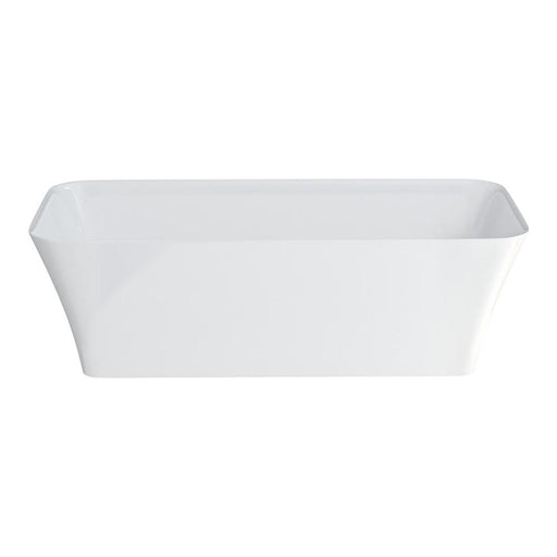 Clearwater Palermo Grande 1790 x 750mm Freestanding Clear Stone White Bath - Unbeatable Bathrooms