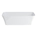 Clearwater Palermo Grande 1790 x 750mm Freestanding Clear Stone White Bath - Unbeatable Bathrooms