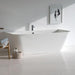Clearwater Patinato Petite 1524 x 800mm Clear Stone White Bath - Unbeatable Bathrooms