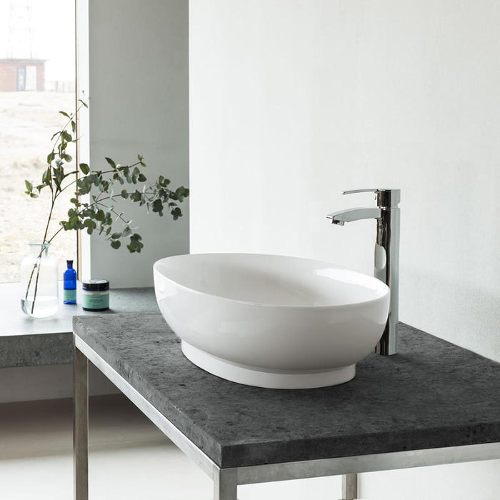 Clearwater Puro 550mm 0TH ClearStone Countertop Basin - Unbeatable Bathrooms