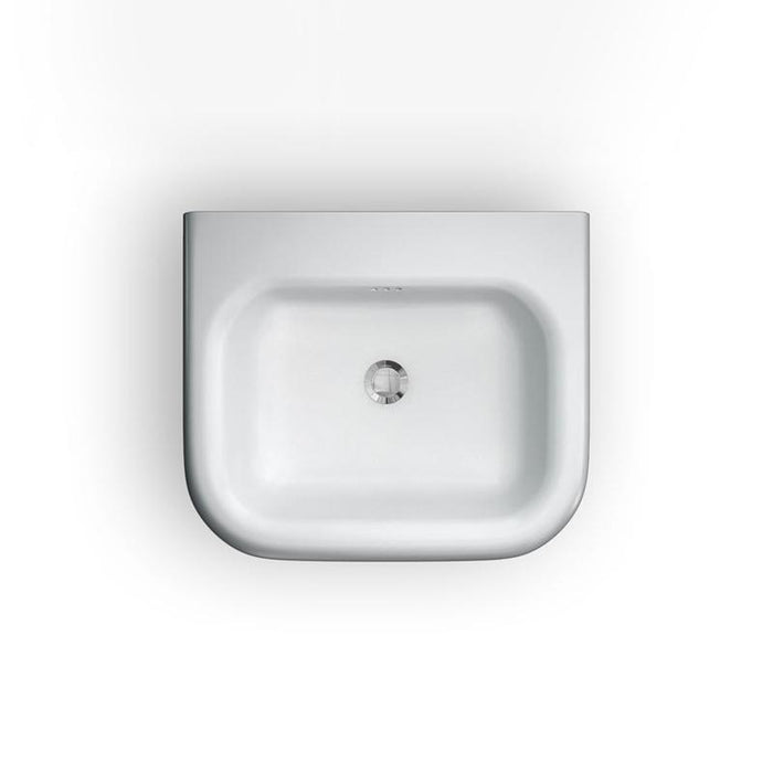 Clearwater Small 550mm 1TH Roll Top Inset Basin with Overflow - Unbeatable Bathrooms