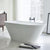 Clearwater Sontuoso 1690 x 700mm Clear Stone White Freestanding Bath - Unbeatable Bathrooms