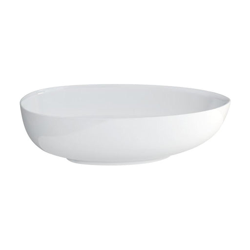 Clearwater Teardrop Petite 1690 x 820mm Clear Stone White Freestanding Bath - Unbeatable Bathrooms