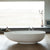 Clearwater Teardrop Petite 1690 x 820mm Clear Stone White Freestanding Bath - Unbeatable Bathrooms