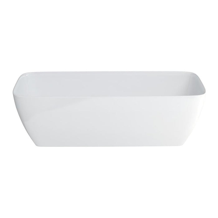 Clearwater Vicenza Grande 1800 x 800mm Clear Stone White Freestanding Bath - Unbeatable Bathrooms