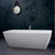 Clearwater Vicenza 1790 x 750mm Natural Stone White Freestanding Bath - Unbeatable Bathrooms