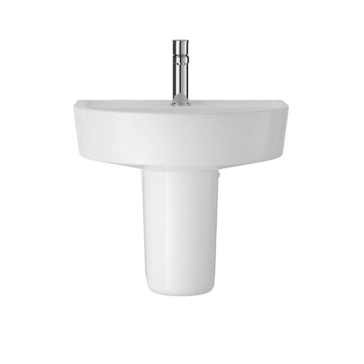 Hudson Reed Luna 42cm 1TH Semi Pedestal Basin - Unbeatable Bathrooms