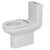 RAK Ceramics Compact, Special Needs, 45cm High, Rimless, Close Coupled, Open Back Toilet (No Seat) - Unbeatable Bathrooms