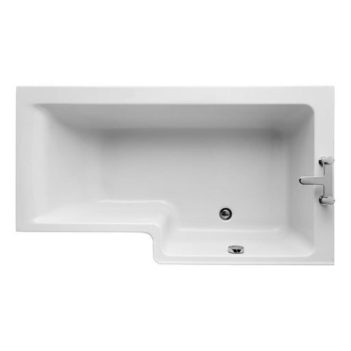 Ideal Standard Concept 150cm x 70/85cm Idealform Square shower bath - Unbeatable Bathrooms
