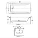 Ideal Standard Concept 170 x 75cm Idealform bath - Unbeatable Bathrooms