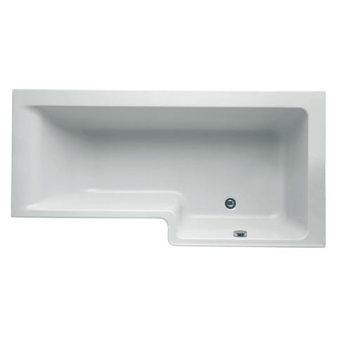 Ideal Standard Concept 170cm x 70/85cm Idealform Square shower bath, right hand no tapholes - Unbeatable Bathrooms