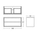Ideal Standard Concept Air 100cm wall hung vanity unit with 1 drawer and open shelf - Unbeatable Bathrooms