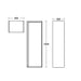 Ideal Standard Concept Air 40cm half column unit with 1 door - Unbeatable Bathrooms