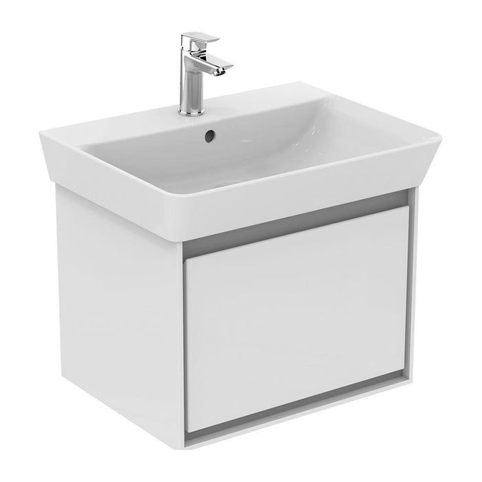 Ideal Standard Concept Air 600mm Cube Vanity Unit - Wall Hung 1 Drawer Unit - Unbeatable Bathrooms