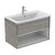Ideal Standard Concept Air 80cm wall hung vanity unit with 1 drawer and open shelf, Width (mm)_800+ - Unbeatable Bathrooms