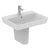 Sottini Isarca Square 50/55/60cm Semi Pedestal Basin - 1TH - Unbeatable Bathrooms