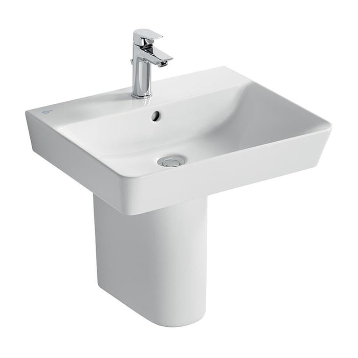 Ideal Standard Concept Air Cube 50/55/60cm Pedestal Basin - 1TH - Unbeatable Bathrooms