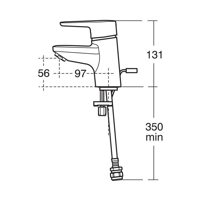 Ideal Standard Concept Blue small washbasin mixer 1 hole - Unbeatable Bathrooms