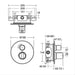 Ideal Standard Concept Easybox Slim built-in thermostatic shower mixer with faceplate - Unbeatable Bathrooms