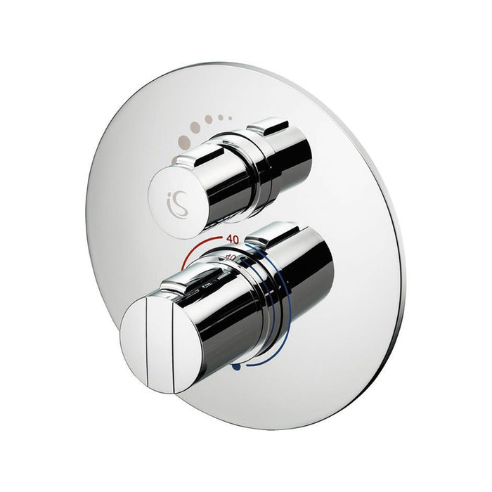 Ideal Standard Concept Easybox Slim built-in thermostatic shower mixer with faceplate - Unbeatable Bathrooms