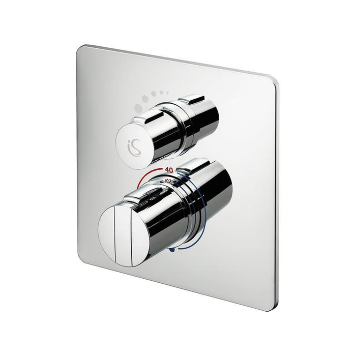Ideal Standard Concept Easybox Slim built-in thermostatic shower mixer with faceplate - Unbeatable Bathrooms