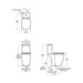 Ideal Standard Concept Freedom Close Coupled Raised Height Toilet - Unbeatable Bathrooms