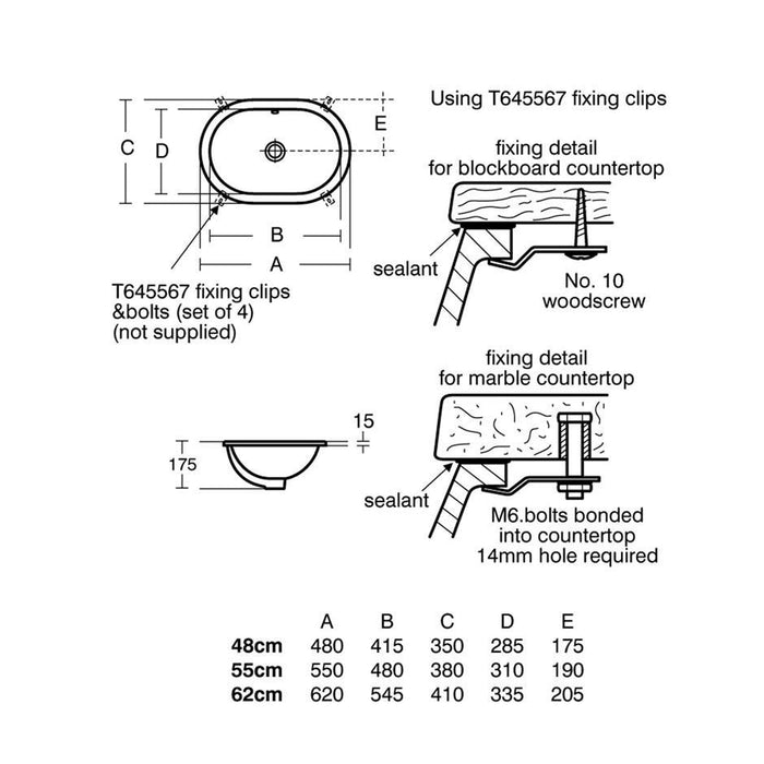 Ideal Standard Concept Oval Under-Countertop Washbasin - Unbeatable Bathrooms