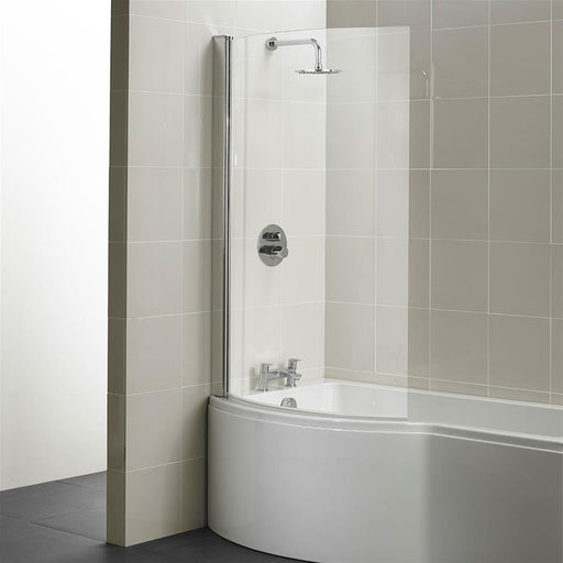 Ideal Standard Concept shower bath curved screen - clear glass - Unbeatable Bathrooms