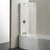 Ideal Standard Concept shower bath curved screen - clear glass - Unbeatable Bathrooms