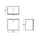 Ideal Standard Concept Space 550mm Vanity Unit - Wall Hung 1 Drawer Unit - Unbeatable Bathrooms