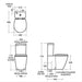 Ideal Standard Concept Space Compact Close Coupled Toilet (Closed Back) - Unbeatable Bathrooms