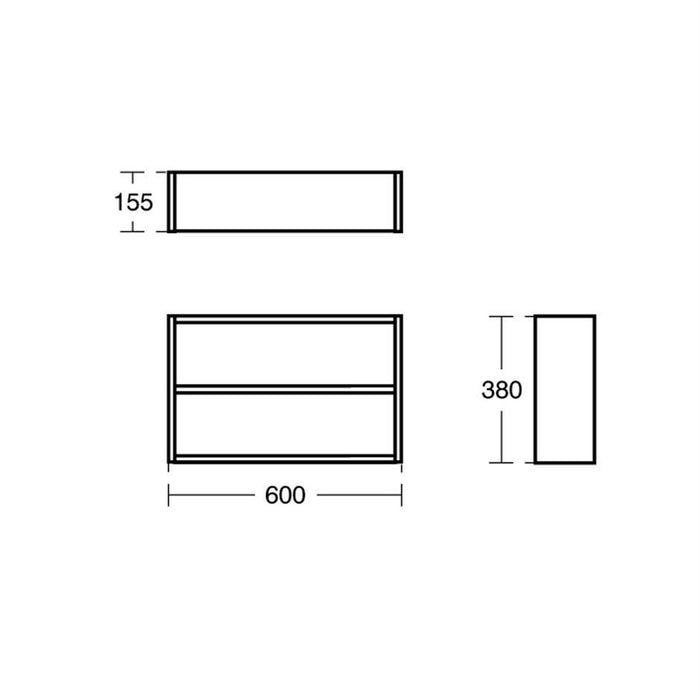 Ideal Standard Concept Space fill in shelf unit - Unbeatable Bathrooms