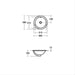 Ideal Standard Concept Sphere 38cm countertop basin, no tap deck - Unbeatable Bathrooms
