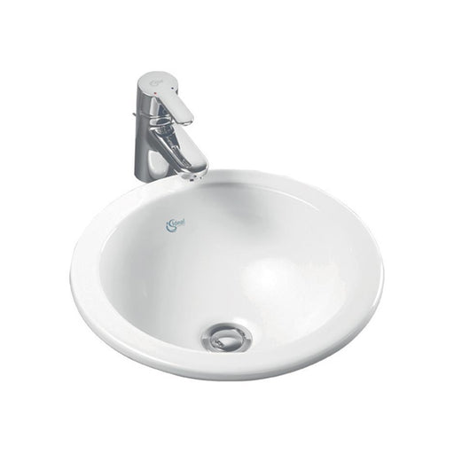 Ideal Standard Concept Sphere 38cm countertop basin, no tap deck - Unbeatable Bathrooms