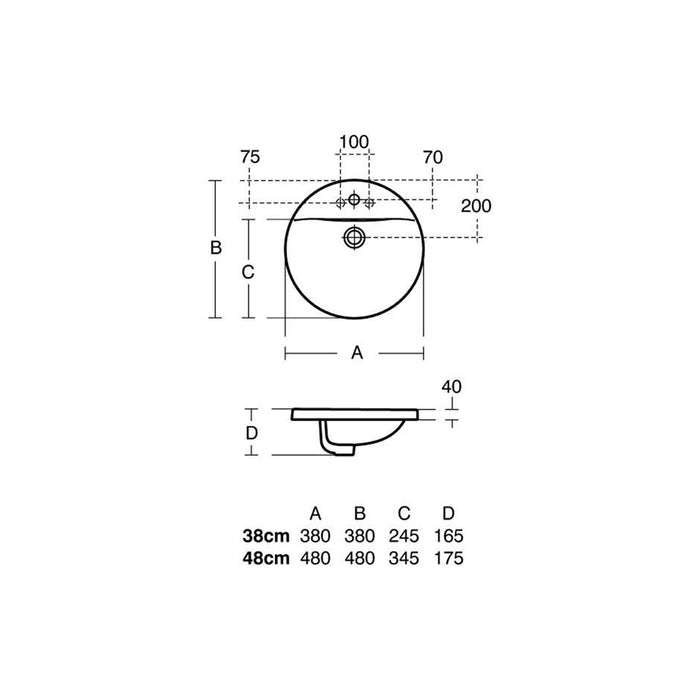 Ideal Standard Concept Sphere Countertop Washbasin - Unbeatable Bathrooms