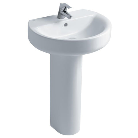 Ideal Standard Concept Sphere 55cm 1TH Pedestal Basin - Unbeatable Bathrooms
