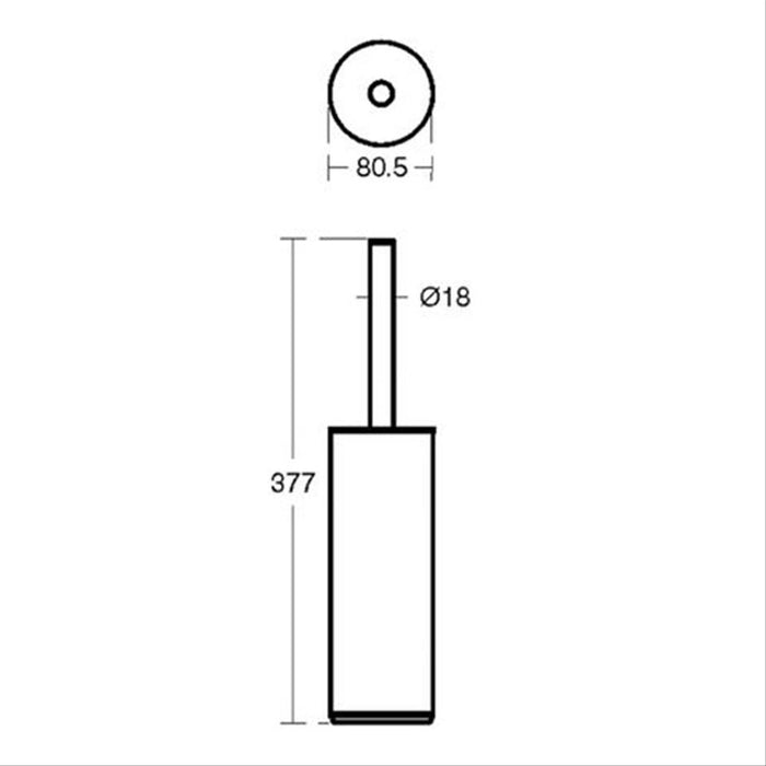 Ideal Standard Concept toilet brush with holder - Unbeatable Bathrooms