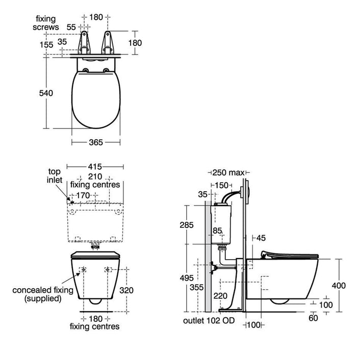 Ideal Standard Concept Wall Mounted WC Suite With Aquablade Technology - Unbeatable Bathrooms