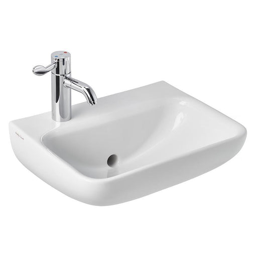 Armitage Shanks Contour 21+ Back Outlet Basin - One Taphole - Smartguard+ Glaze - Unbeatable Bathrooms