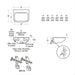 Armitage Shanks Contour 21 Basin with Back Outlet, No Overflow or Chain Hole - No Tapholes - Unbeatable Bathrooms