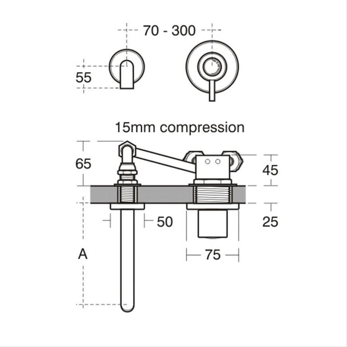Armitage Shanks Contour 21 Basin with Back Outlet, No Overflow or Chain Hole - No Tapholes - Unbeatable Bathrooms