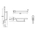 Armitage Shanks Contour 21 Hinged Support Rail 80mm X 35mm Diameter, Doc M Compliant - Unbeatable Bathrooms