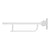 Armitage Shanks Contour 21 Hinged Support Rail 80mm X 35mm Diameter, Doc M Compliant - Unbeatable Bathrooms