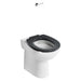 Armitage Shanks Contour 21+ Raised Height Rimless Back-To-Wall Toiler with Raised Horizontal Outlet & Anti-Microbial Glaze - Unbeatable Bathrooms