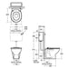 Armitage Shanks Contour 21 School Close Coupled Toilet - 355mm High - Unbeatable Bathrooms