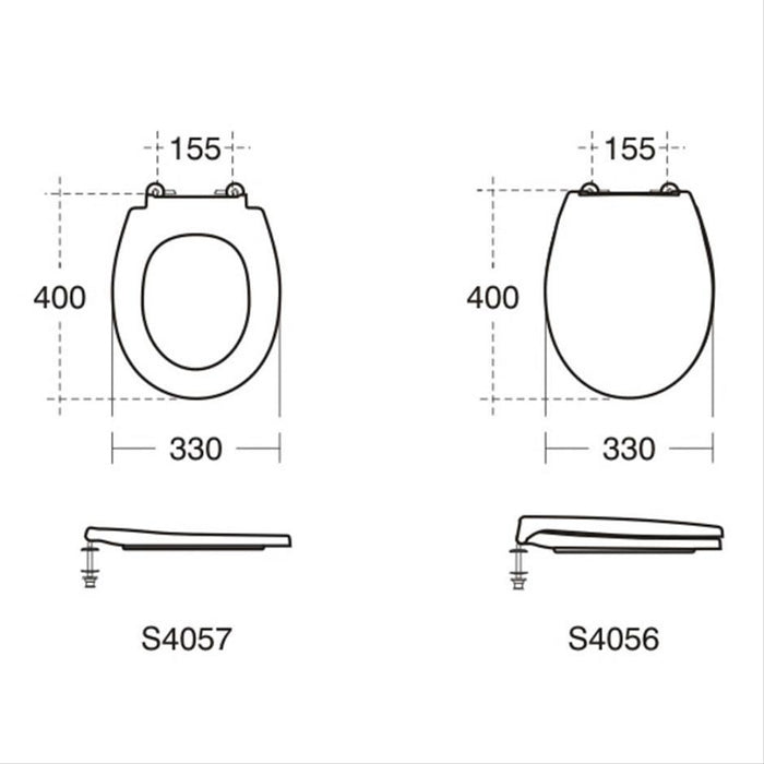 Armitage Shanks Contour 21 Toilet Seat Only (For 305mm High Pan) - Unbeatable Bathrooms