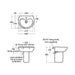 Armitage Shanks Contour 21 Splash 50cm 1TH Semi Pedestal Schools Basin with Overflow - Unbeatable Bathrooms